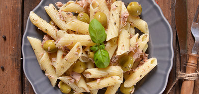 ISOPASTA PENNE WITH TILAPIA PUTTANESCA